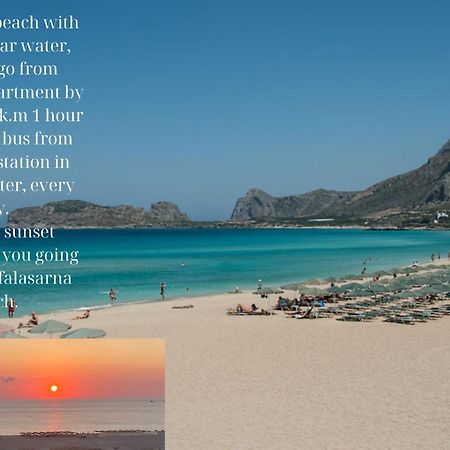Center Manolia Dream 3 Bedroom Apartment 100M Away From The Beach Khania Eksteriør bilde